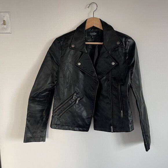 Faux Leather Moto Jacket - Picture 2 of 9